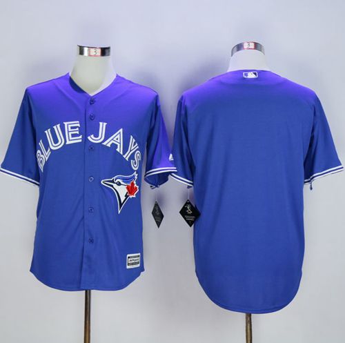 Blue Jays Blank Blue New Cool Base Stitched MLB Jersey - Click Image to Close